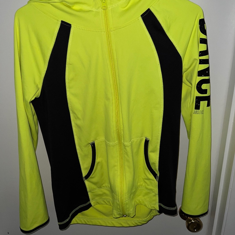 Justice zip up hoodie size 16/18